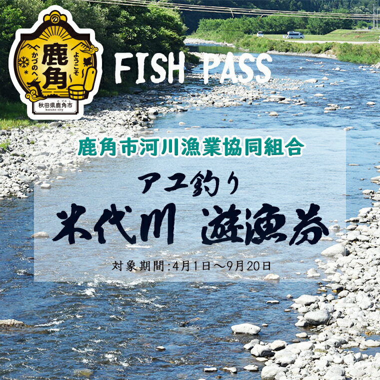 【ふるさと納税】 令和7年度 米代川 遊漁券 ( アユ釣り ) 年券 釣り券 体験 家族 旅行 魚釣り 母の日 父の日 グルメ ギフト 故郷 秋田 あきた 鹿角市 鹿角 送料無料 【鹿角市河川漁業協同組合】