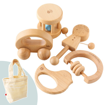 
木製おもちゃのだいわのはじめてBaby Gift Set(5点セット)【1397644】
