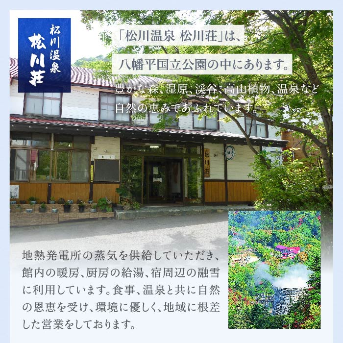 秘湯 源泉かけ流し 松川温泉 松川荘 1泊2食付 2名様 和室D ／ 宿泊券 旅行 温泉 露天風呂 観光