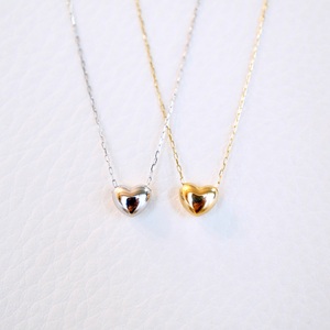 K18WG 18金 ホワイトゴールド 地金 ハート ペンダント ネックレス シンプル 保証書付 61151 242-058-b