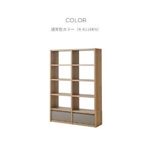 taupe シェルフ2列 ハイタイプ (通常色カラーK-6116KN)