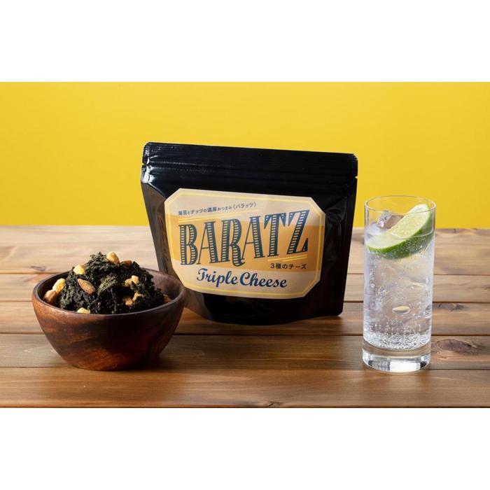 【ふるさと納税】海苔とナッツの濃厚おつまみBARATZ（バラッツ） 3種のチーズ 4個セット 【お菓子 スナック 菓子 おかし 食品 人気 おすすめ 】