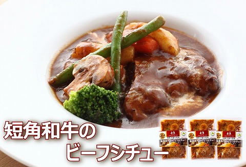 ＜12月10日決済分まで年内配送＞【北海道根室産】短角和牛のビーフシチュー3P A-43016