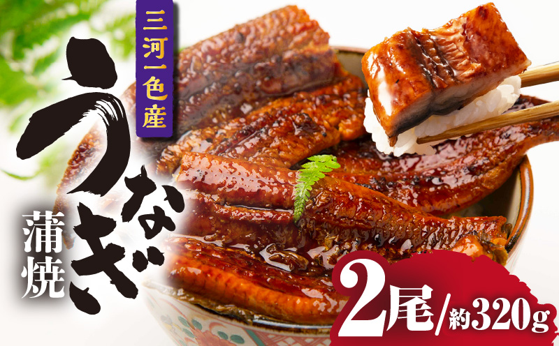 三河一色産うなぎ蒲焼 2尾（約320g）・O066