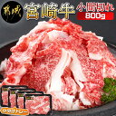 【ふるさと納税】宮崎牛小間切れ800g - 宮崎県産宮崎牛 国産牛肉 小間切れ 200g×4パック 合計800g 宮崎牛 牛肉 こま切れ 小分け 送料無料 12-I602 【宮崎県都城市は2年連続ふるさと納税日本一！】