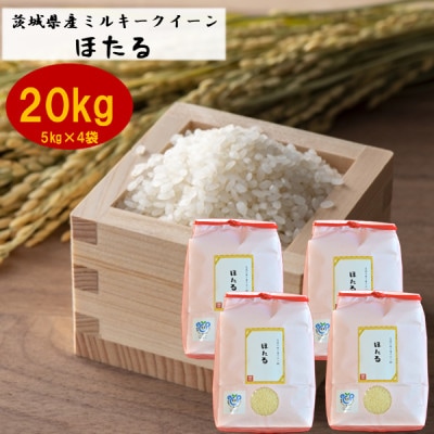 茨城県産ミルキークイーンほたる20kg(5kg×4袋)【1396023】