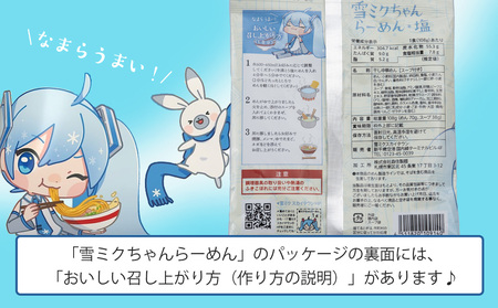 【新千歳空港限定：雪ミク】雪ミクちゃん＊ラーメン(塩味)10食セット