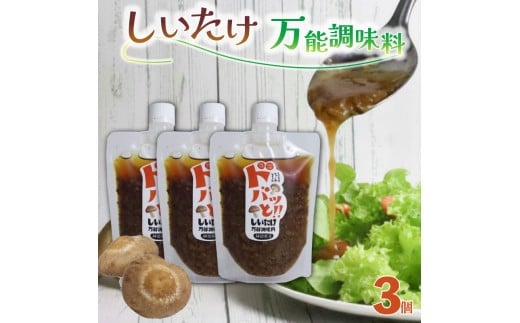 ドレッシング 3個 ドバッと！！しいたけ万能調味料 椎茸 しいたけ 調味料 乾燥椎茸 パスタ ドレッシング サラダ ドレッシング ギフト プレゼント 障がい者 支援 就労支援 農福連携 福祉 静岡県 三島市