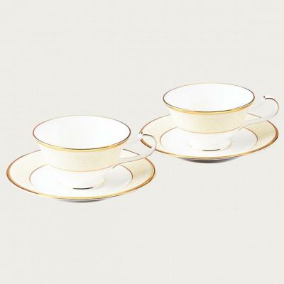 ふるさと納税 伊万里市 【ホワイトパレス】ティーコーヒー碗皿ペアセット