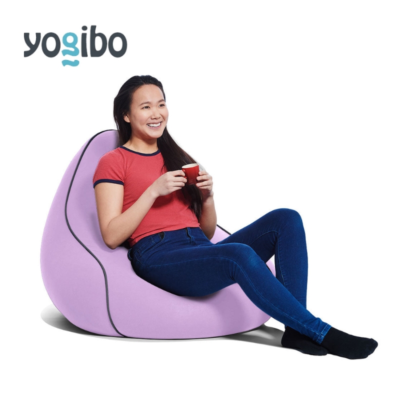 ビーズクッション ヨギボー ラウンジャー ラベンダー Yogibo Lounger 1人掛け 背もたれ ローソファ パーソナルチェア 洗えるカバー 一人暮らし インテリア ギフト プレゼント おしゃれ 贈り物 結婚祝い 誕生日