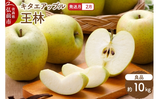 【27年2月発送】りんご 王林【良品】約10kg キタエアップル 先行受付 青森県 弘前市 果物 フルーツ 林檎 リンゴ くだもの ギフト 贈り物 青森県 弘前市 [先行予約 産地直送 アップル おいしい 果実 美味 甘い 黄色]