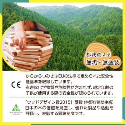 ふるさと納税 都城市 都城市産スギ「からからつみき108」[800P入]&コンテナセット |  | 03