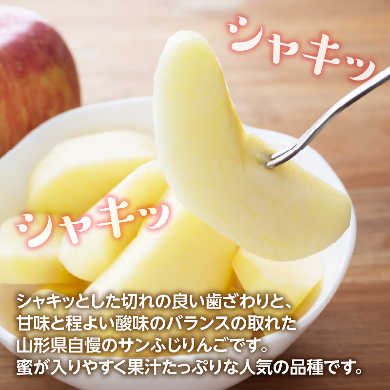 《先行受付》サンふじ約3kg 【2026年12月上旬頃～発送予定】【山形りんご・大江町産】