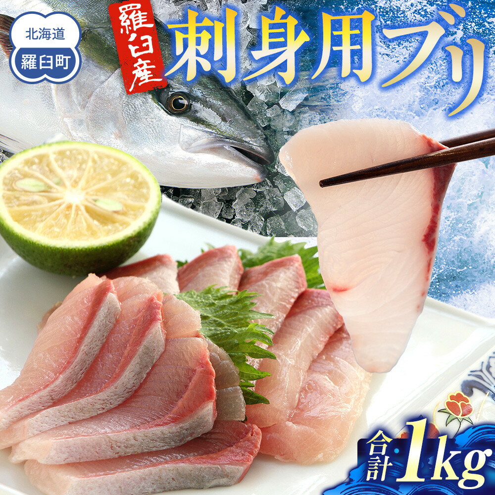 【ふるさと納税】羅臼産刺身用ブリ　1kg