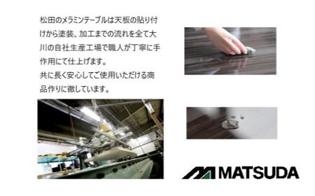 MT180テーブル【 4REG ウォールナット＞】＜配送不可：北海道・沖縄・離島＞　111-009-5