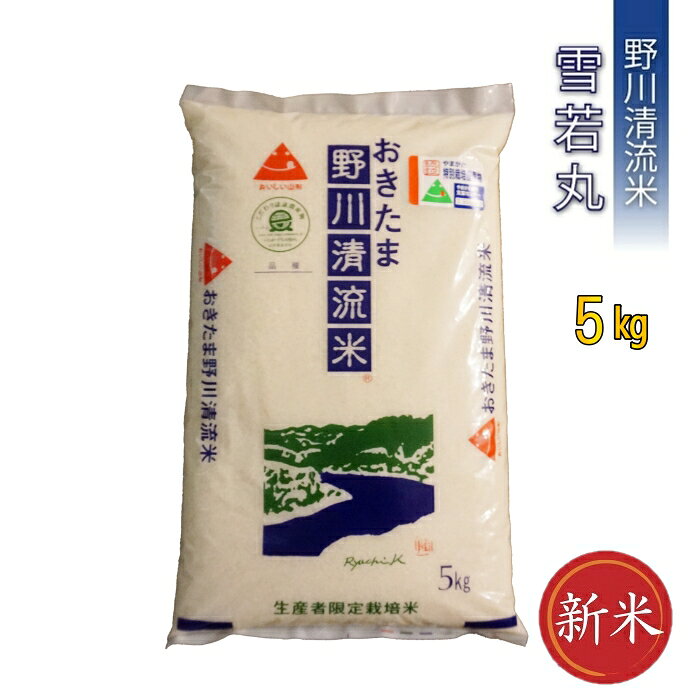 【ふるさと納税】【令和8年産新米】【特別栽培米】野川清流米「雪若丸」5kg_A165(R8)