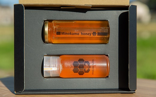 
MINOKAMO HONEY はちみつギフトBOX（2本入）| 藤井養蜂 蜂蜜 非加熱 百花蜜 国産 たれにくい M13S45
