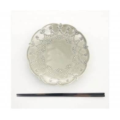 有田焼 惣次郎窯 大串真司 華やぎ 高台コンポート 5寸 グレー 24to3 西富陶磁器 A20-425_イメージ5