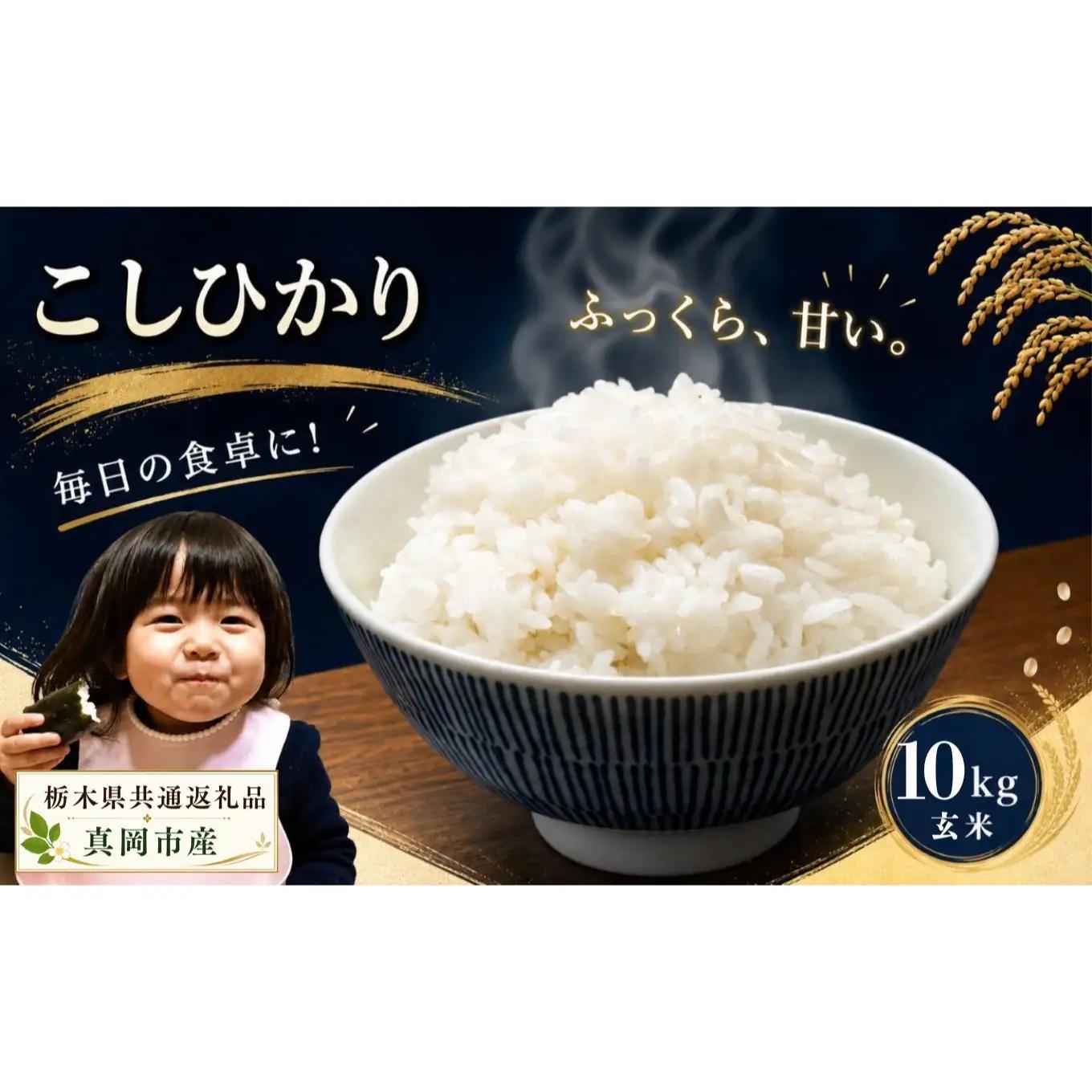 お米 令和8年産 こしひかり 玄米 10kg【2026年産】 | 栃木県共通返礼品 真岡市産