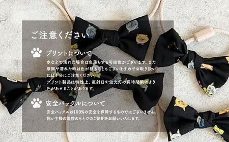 猫の首輪 necono -mannine Ribbon cat face- 【ワイン】ネコちゃん用ネックレス |　猫 ペット 猫の首輪  ペットグッズ