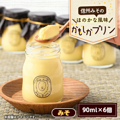 【ふるさと納税】丸井の信州みそプリン(90ml×6個)【配送不可地域：離島】【1576517】