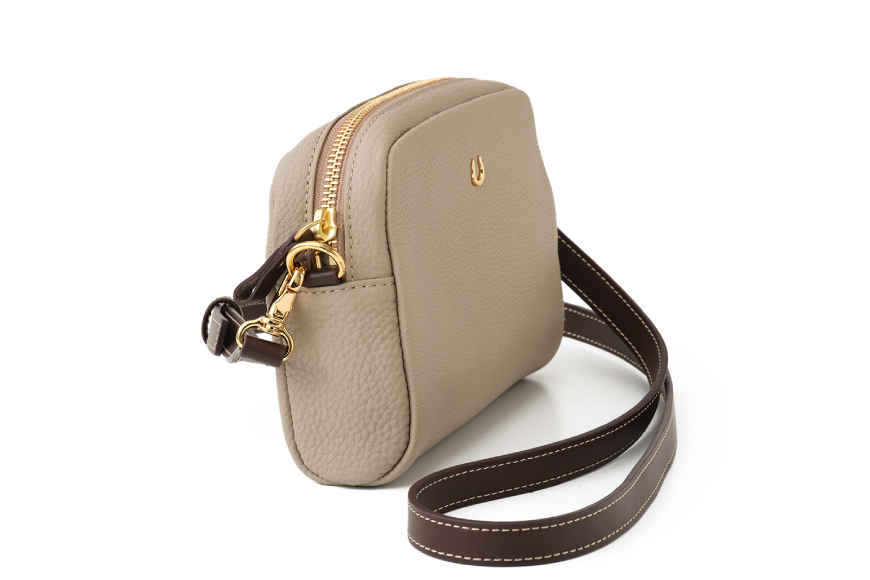 SOMES AT-70 ポシェット ライトベージュ [ソメスサドル 北海道 砂川市 12260899] ソメス メンズ レディース 革 本革 レザー 革製品 鞄 バッグ 革鞄 革カバン 革バッグ