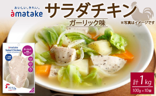 サラダチキン ガーリック味 100g×10個 【1回】