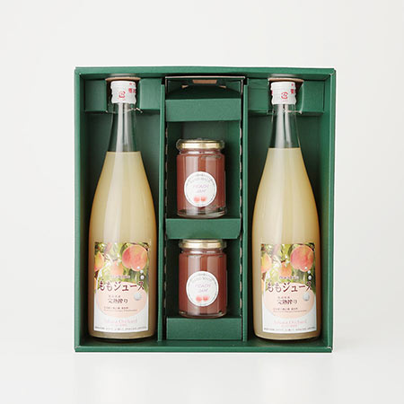 ＜あいはら果樹園＞桃ジュース・桃ジャム詰合せ
