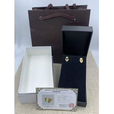 ふるさと納税 甲府市 APE5141 K18YG　楕円ピアス |  | 03