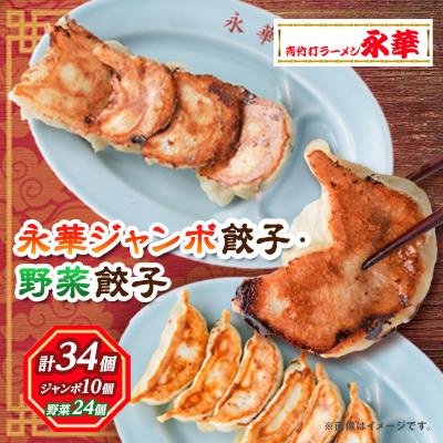 ふるさと納税 佐野市 【佐野餃子(大)10個2人前】と【佐野餃子(中)野菜餃子24個4人前】