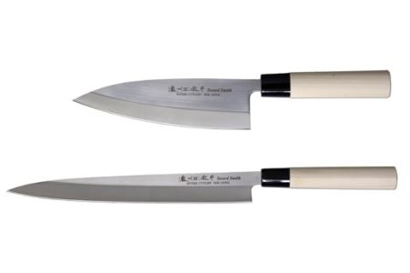 左利き用　【濃州正宗作　ステンレス和包丁　出刃180ｍｍ＆刺身270mm】　70年以上の歴史ある工場がつくる伝統の和包丁H15-37