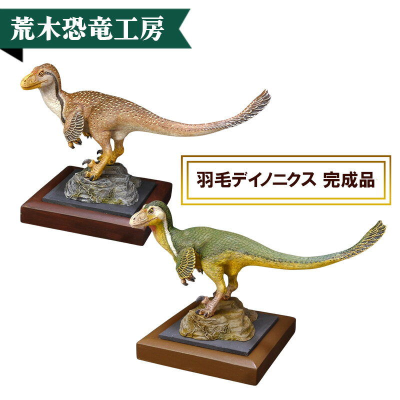 【ふるさと納税】恐竜 フィギュア 羽毛デイノニクス 完成品 荒木一成 本人製作 荒木恐竜工房 彩色済 1/10スケール 復元 模型 ダイナソー リアル インテリア オブジェ 京都府 京田辺市 職人 手作り 匠の技 一点物 ギフト プレゼント 贈り物 コレクション オリジナル 標本