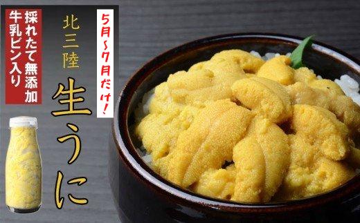 
            北三陸の生うには今だけ！無添加採れたて「生うに」そのままビン詰180ｇ×10本 岩手 三陸 久慈 牛乳瓶 冷蔵 180ｇ 10本 生 雲丹 ウニ 新鮮 添加物不使用 ミョウバン不使用 送料無料 配送指定日不可 ８月上旬頃までに配送予定
          