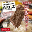 【ふるさと納税】ギフト用【無地熨斗】【味付焼肉セット】焼き肉専門店からお届け　焼肉セット2～3人前！600g入り！