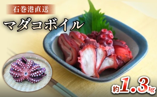 マダコ 煮たこ 石巻港 直送 たこ タコ ボイル 活マダコ 丸ごと おかず おつまみ