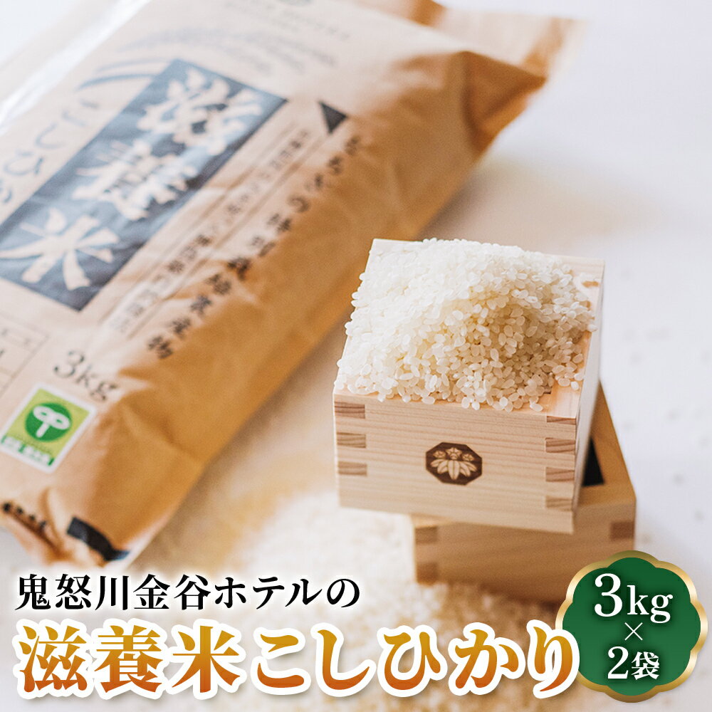 【ふるさと納税】[令和6年度] 鬼怒川金谷ホテルの滋養米こしひかり 3kg×2袋｜先行予約 精米 白米 お米 ごはん コシヒカリ 日光市産 金谷ホテル 産地直送 [0455]