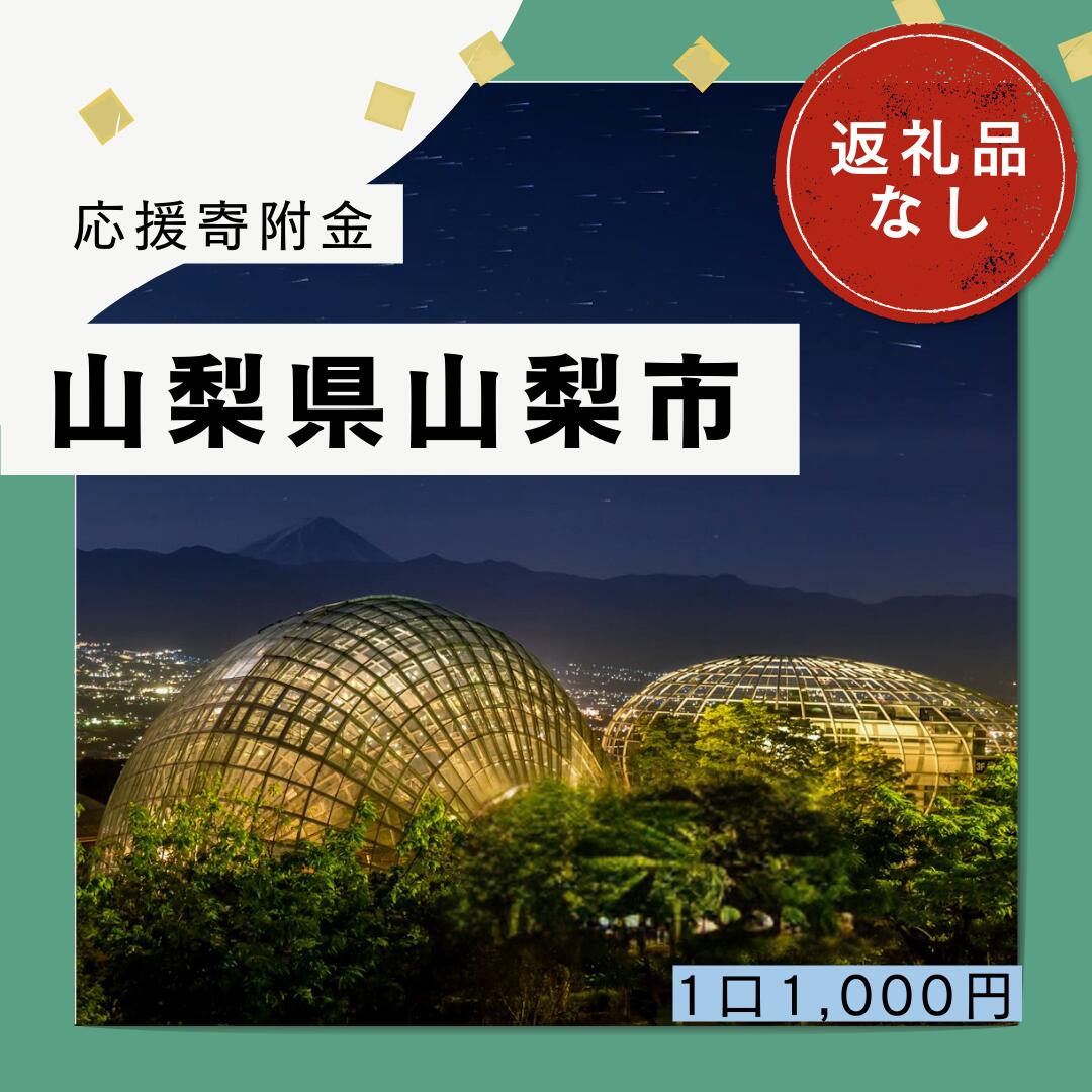 【ふるさと納税】山梨県山梨市への寄付（返礼品はありません）