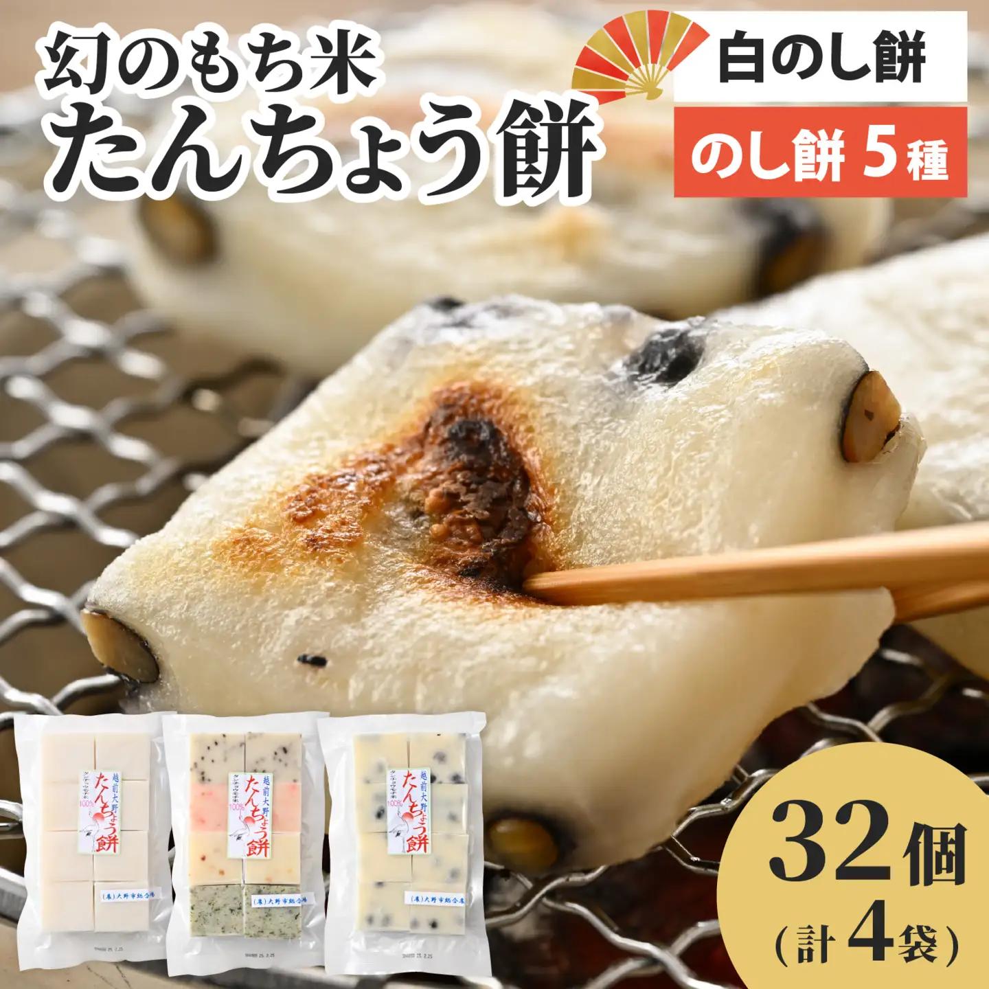 【先行予約】たんちょう餅人気商品　白のしもち・5種類ののしもちの詰合せ