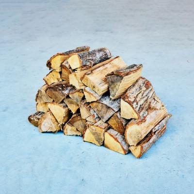 ふるさと納税 若狭町 乾燥薪　広葉樹コロ薪20kg　30センチ以下　中割り〜ストーブやキャンプ・焚き火等に