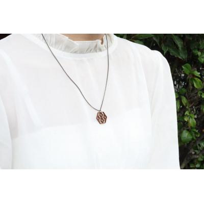 ふるさと納税 徳島市 幾何学模様の木のペンダント　P-CA【DR046】 |  | 03