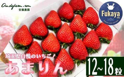 埼玉県産　あまりん　12～18粒　【11218-0689】
