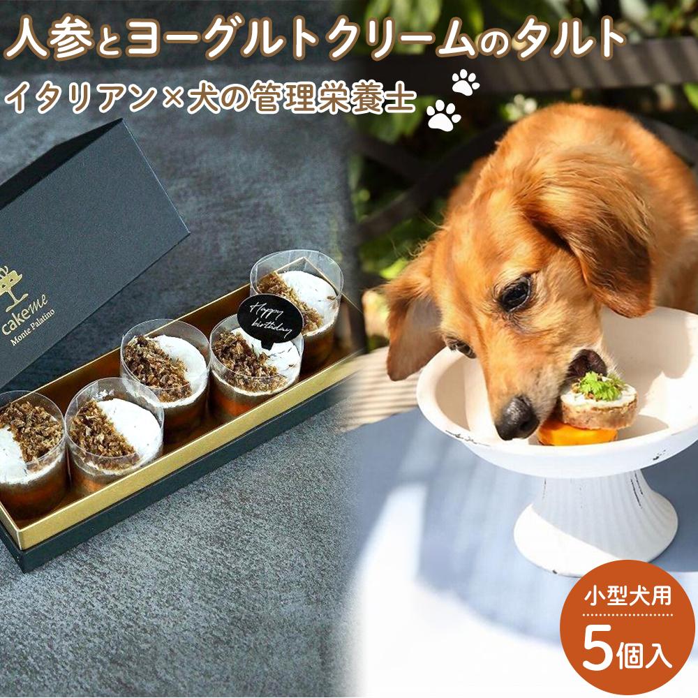 【ふるさと納税】ペットフード(犬のおやつ)　人参とヨーグルトクリームのタルト　5個入り | ペット 犬 ドッグフード ドッグ いぬ 小型犬 愛犬 愛犬家 ケーキ タルト おやつ 手作り 栄養 犬用 福岡県 筑前町 ふるさと納税 送料無料