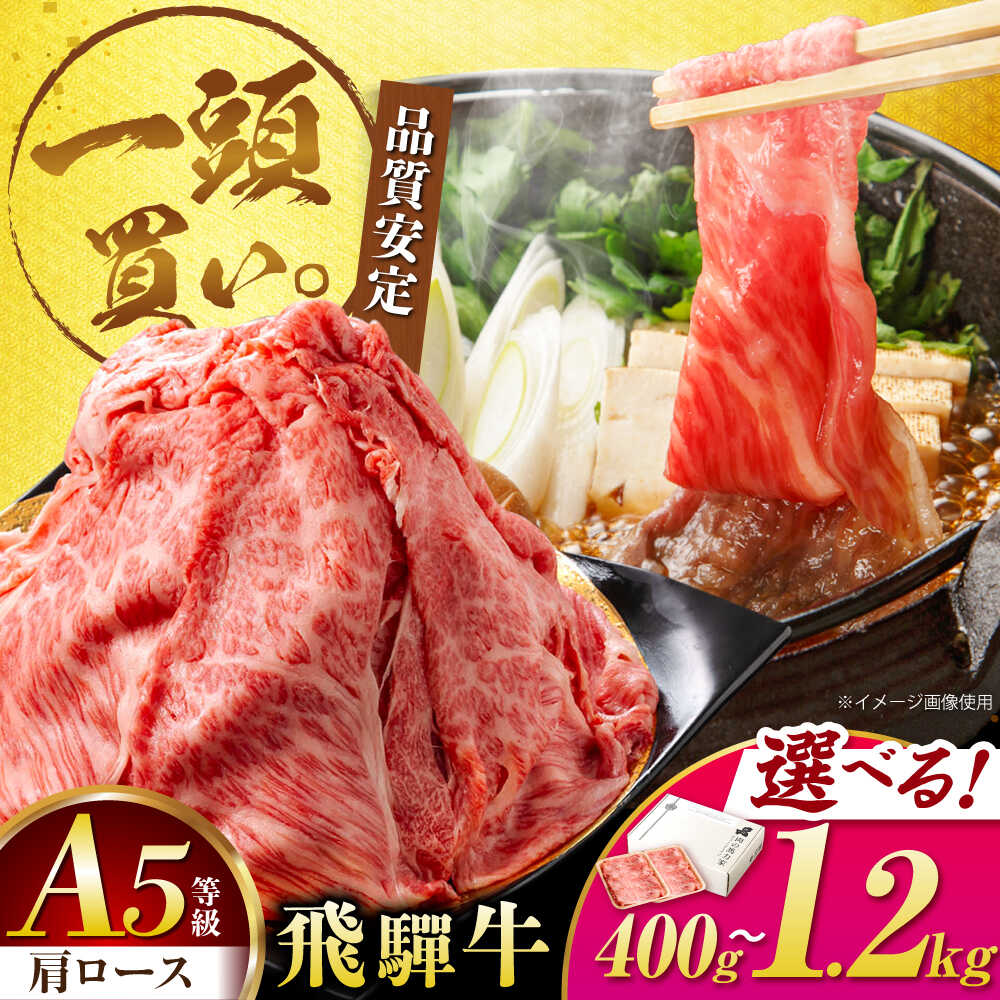 【ふるさと納税】＜容量が選べる！＞飛騨牛肩ロース すき焼きしゃぶしゃぶ用肉 / すき焼き しゃぶしゃぶ 牛肉 / 岐阜県 御嵩町 / 馬力家[AVBO004]
