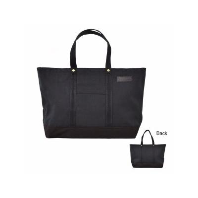 ふるさと納税 大分市 肩かけOK　ポケット・キーフック付きの大容量トート /国産4号帆布(ブラック)_T03047_1 |  | 01