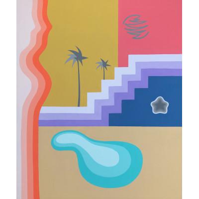 ふるさと納税 大川市 【アート作品】en vacance4 /Raffa [OKAWA/FUKUOKA] Painter