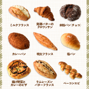 bloomおたのしみ冷凍パンBセット＜ ロデヴ入り＞ (合計8個)国産小麦 国産米粉 高加水 朝食 数量限定 モーニング おやつ 惣菜 菓子パン ベーカリー 冷凍 冷凍パン 非常食 常備食 防災＜離島