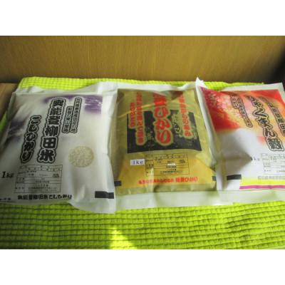 ふるさと納税 能登町 令和7年産　奥能登柳田米 3兄弟(こしひかり1Kg　能登ひかり1Kg　ひゃくまん穀1Kg)合計3Kg |  | 02
