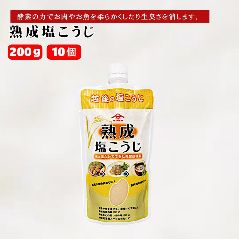 【ふるさと納税】熟成塩こうじ (200g×10個入) 塩麹 万能調味料 山崎醸造 【0002-0234-01】