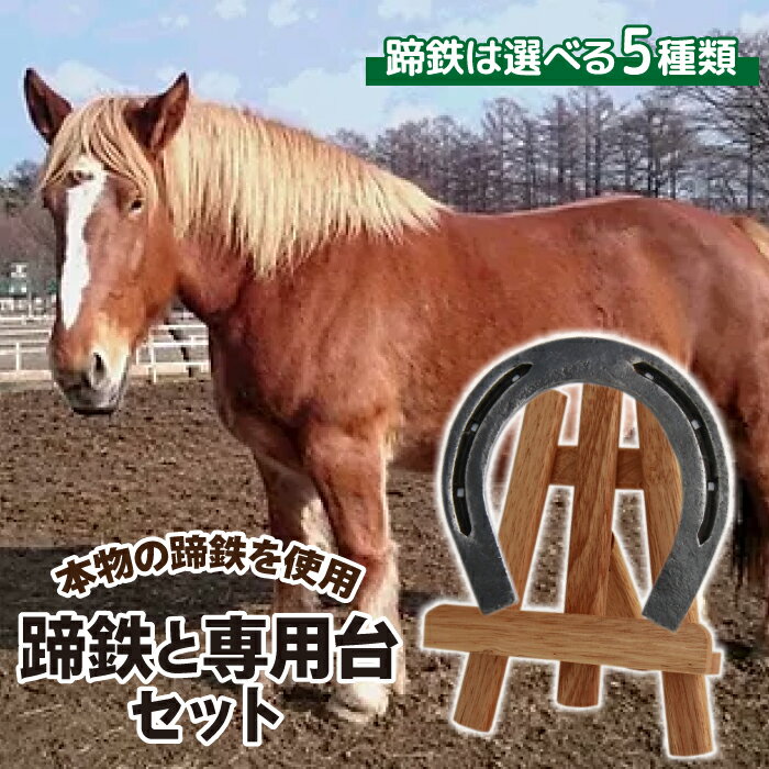 【ふるさと納税】 蹄鉄 おすすめ てい鉄 × 専用台 ／ 馬蹄 馬てい 本物 蹄 インテリア 加工済 クラフト 置物 置き物 おしゃれ 雑貨 幸運 開運 厄除け 魔除け お守り ラッキー アイテム ラッキーアイテム 馬 うま ウマ グッズ 岩手県 滝沢市 送料無料 馬っこパーク・いわて