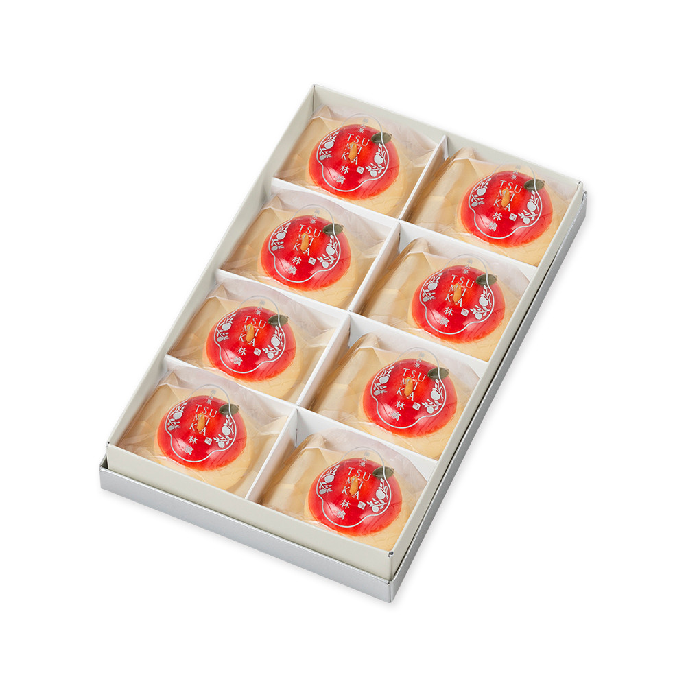 【鼓月】摘み果 林檎 8個入｜京都 和菓子 有名店 人気セット 和菓子［ 老舗 和菓子 千寿せん  べい 有名店 林檎 饅頭 京菓子 人気 おすすめ 可愛い りんご お菓子 スイーツ お取り寄せ 通 